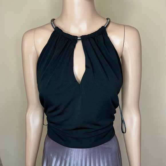 𝅺CITY CHIC Pleated Ombre Maxi Dress black/grey - Picture 4 of 12